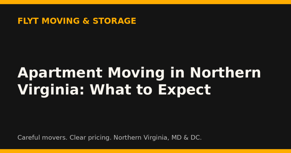 Apartment Moving in Northern Virginia: What to Expect