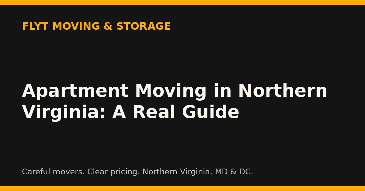 Apartment Moving in Northern Virginia: A Real Guide